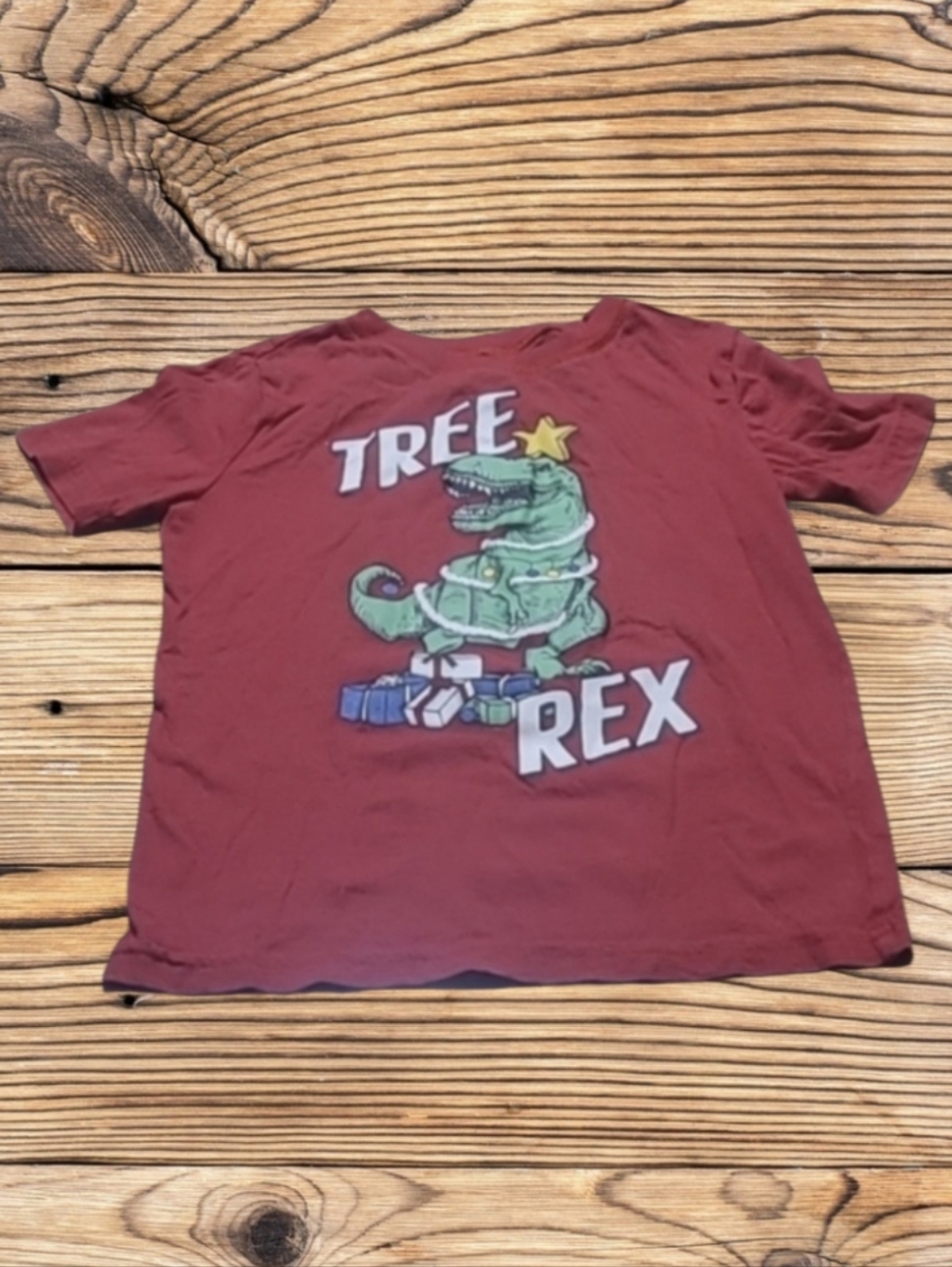 UNISEX NORTH POLE TRADING CO. CHRISTMAS DINOSAUR SHIRT